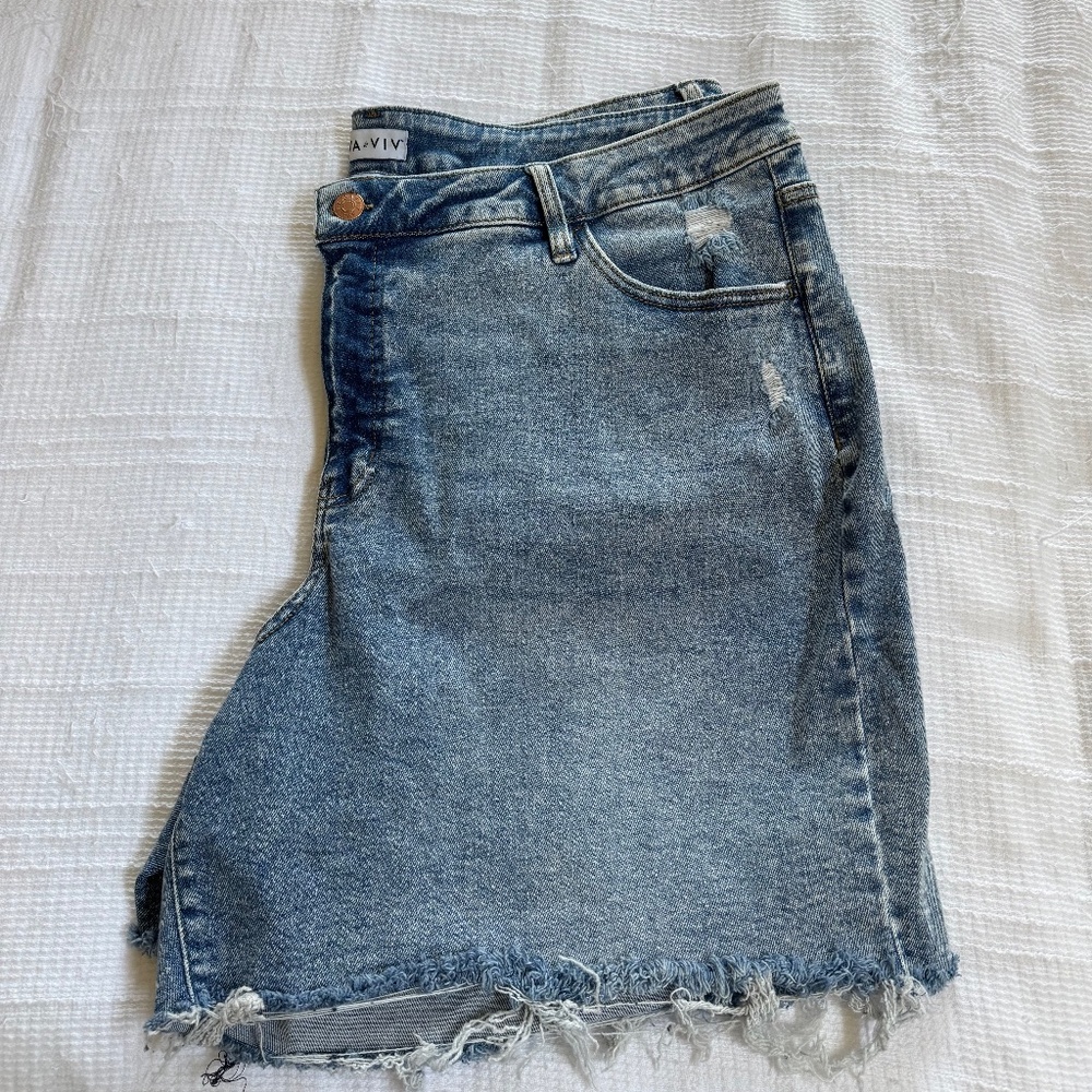 High Rise Bermuda Shorts